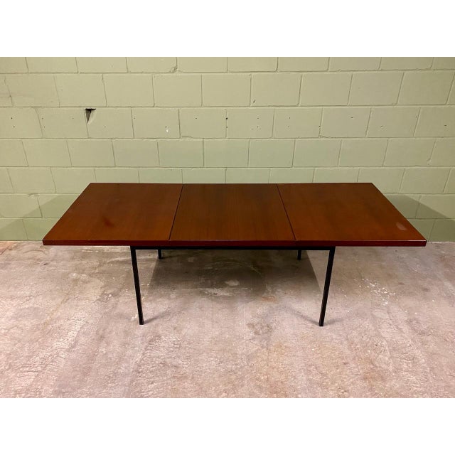Mid-Century Modern Extendable Model 413SP Dining Table in Teak by Fred Ruf for Knoll International, 1960s For Sale - Image 9 of 15