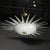 Modernist Brass Fitted Hand-Blown Murano Glass Starburst Spike Form Chandelier For Sale - Image 13 of 18