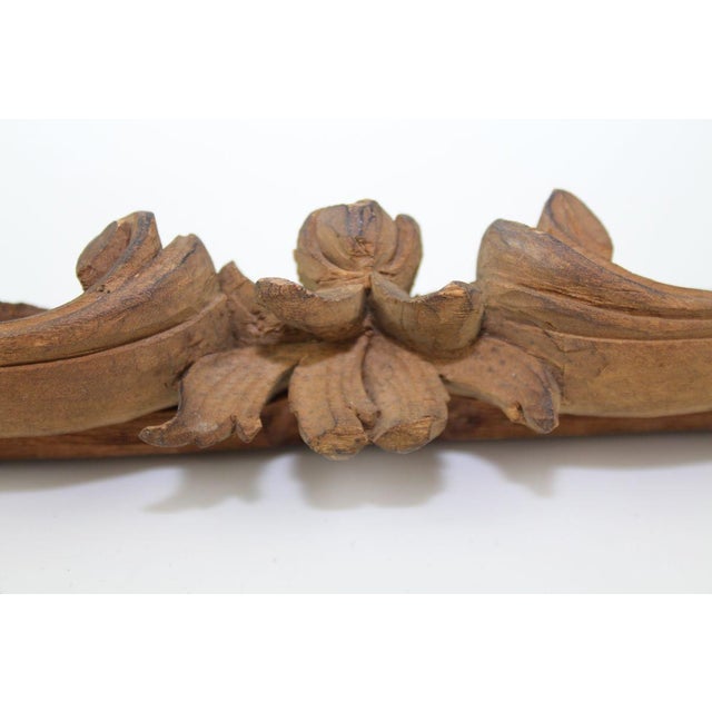 Wood Carved Wooden Frame with Mirror, 1880s For Sale - Image 7 of 17