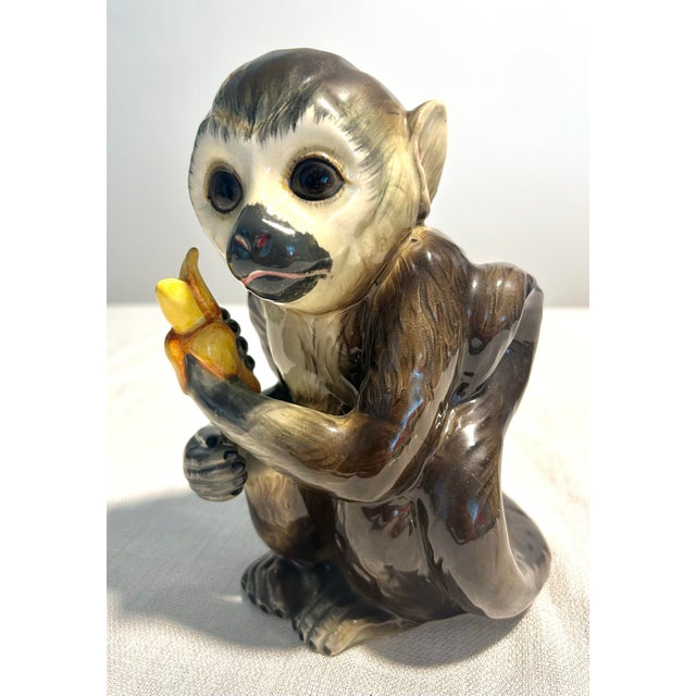 MCM Andrea by Sadek Porcelain Hand Painted Monkey For Sale In Naples, FL - Image 6 of 7