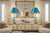 Offering a pair of EXTRA LARGE Japanese "Kutani Ware"" hand painted porcelain table lamps with Cerulean blue peacocks and...
