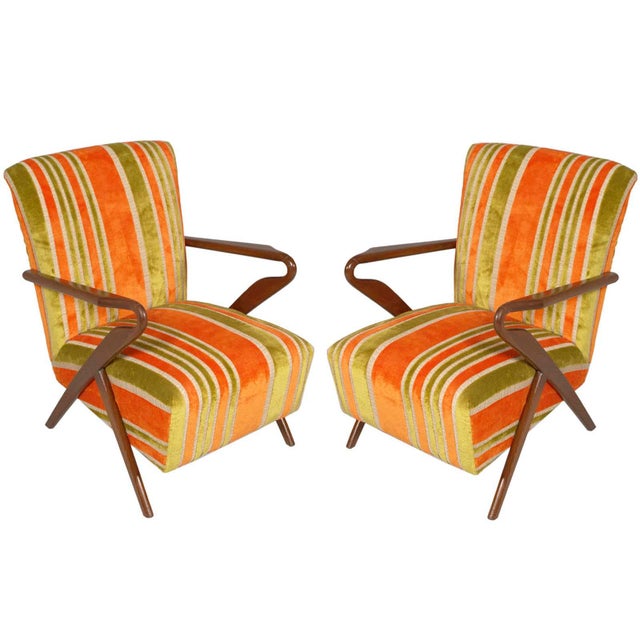 Vintage Lounge Chairs by Paolo Buffa for La Permanente Mobili Cantù, 1950s, Set of 2 For Sale - Image 9 of 9