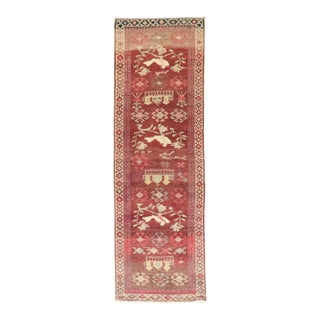 Pigeon Vintage Turkish Anatolian Runner - 3'1" x 11'3" For Sale