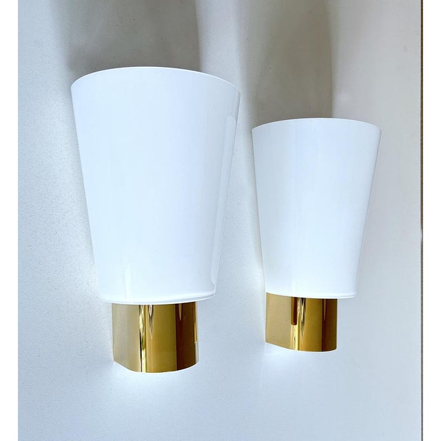 Vintage Glass Sconces from Limburg, Set of 2 For Sale - Image 4 of 14