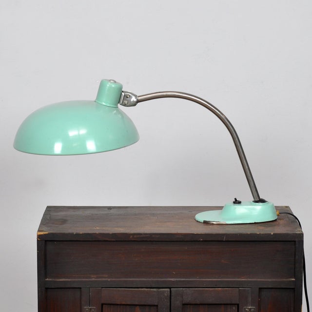 Vintage Art Deco Streamline Moderne Style Desk Lamp, 1940s For Sale - Image 6 of 10