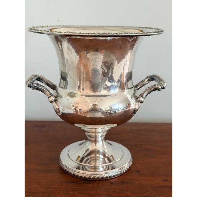 Vintage Silverplate Champagne Bucket For Sale - Image 11 of 11