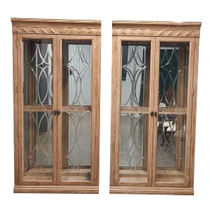 1990s Estate Bernhardt Display Cabinets or Vitrines - a Pair