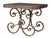Metal French Iron Bakers Table with Marble Top, 1920s For Sale - Image 7 of 7