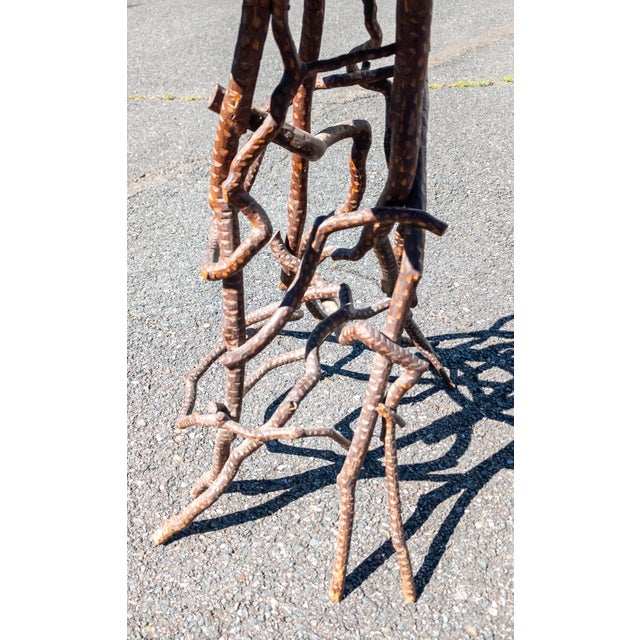 Wood 19th Century Rustic American Folk Art Adirondack Style Branch Table For Sale - Image 7 of 11