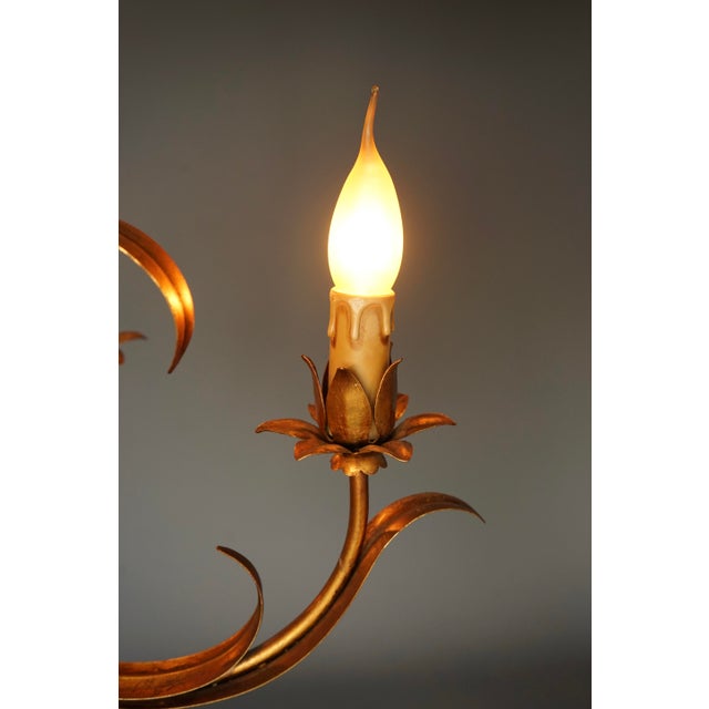 1970s Vintage Five Light Chandelier attributed to Hans Kögl, 1970s For Sale - Image 5 of 8