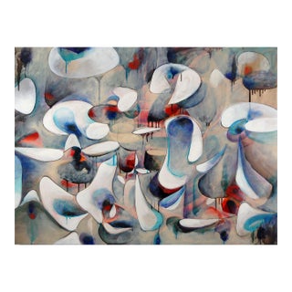 Daniel Ketelhut, Abstract Surrealist Oil Painting, "Drifting Silently By" 2025 For Sale