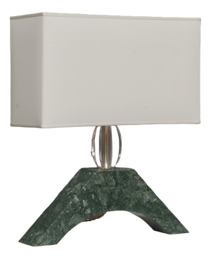 Indian Green Marble and Murano Glass Table Lamp, 2000s