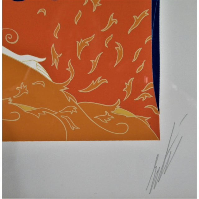 Art Deco Erté, Le Rideau de l'Hiver, 1980 For Sale - Image 3 of 5