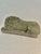 Mid 20th Century Vintage Weathered Concrete Recumbent Lion Garden Sculpture 16.5” For Sale - Image 5 of 10