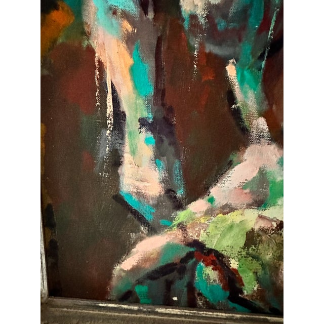 Mid Century Nude Female Painting For Sale In Miami - Image 6 of 9