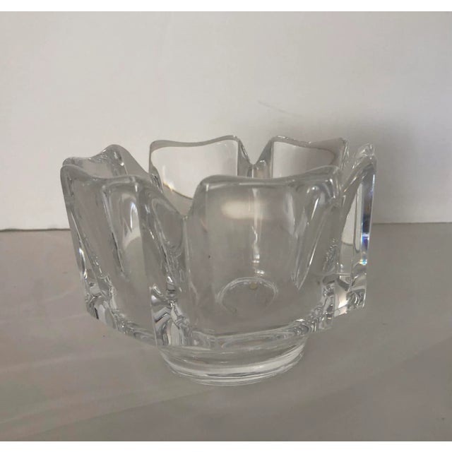 Mid-Century Modern Vintage 1970s Orrefors Corona Bowl, Sweden For Sale - Image 3 of 9