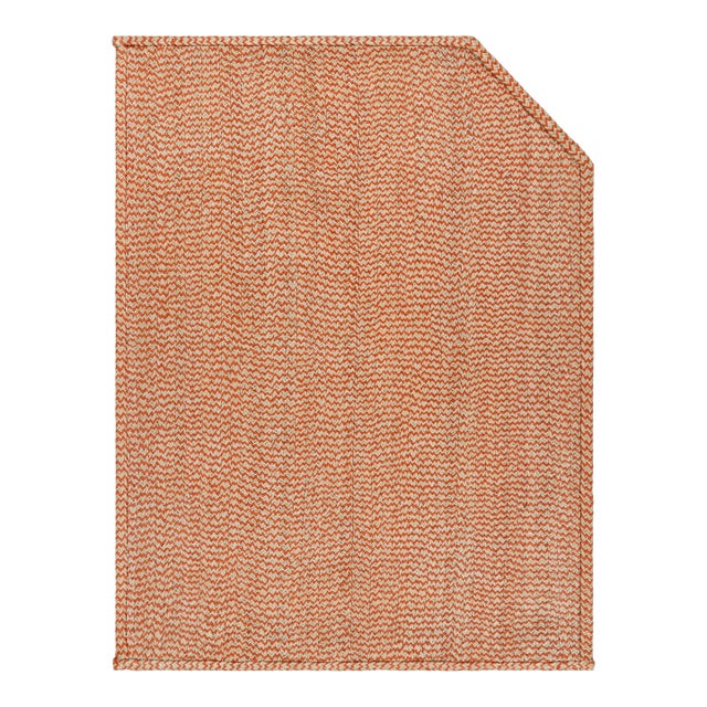 Rug & Kilim’s Modern Abaca Rug in Orange and Beige Tones For Sale