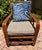 1940s Restored Vintage “1949’er” Pair of Rattan Chairs. Stunning Restoration With Marine Quality Varnish Finish. Rattan President Stick Reed Construction. For Sale - Image 5 of 5
