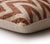 Textile The Rust & Cream Chevron Ikat Silk Velvet Pillow - 20" X 20" For Sale - Image 7 of 8
