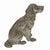 Mid-Century Modern Vintage Gucci Spaniel Pewter Figure Vintage Dog Sculpture Signed Gucci Italy For Sale - Image 3 of 7