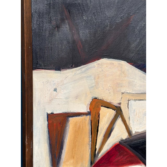 Leif Bodin, Facades, 1950s, Oil on Canvas, Framed For Sale - Image 17 of 18