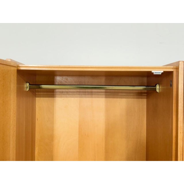 Wood Mid-Century Wardrobe or Linen Closet in Wood For Sale - Image 7 of 18