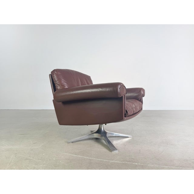 Mid-Century Armchairs DS 31 in Brown Leather from de Sede For Sale - Image 5 of 8