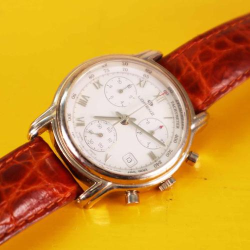 Red Men's Wristwatch from Lorenz For Sale - Image 8 of 8
