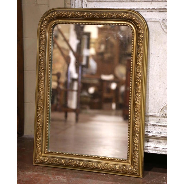 Bring timeless French elegance to an entryway, bedroom, powder room, or living room, with this handsome antique Louis...