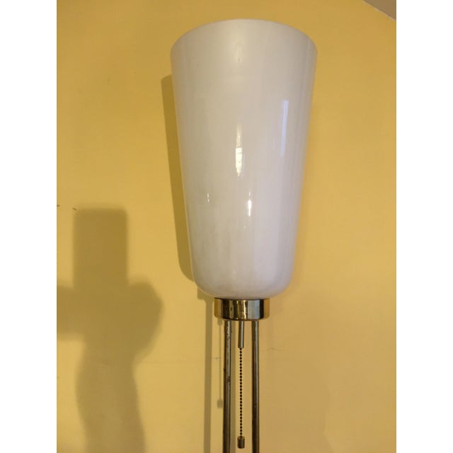 Floor Lamp with Glass Shade, 1970s For Sale - Image 13 of 14