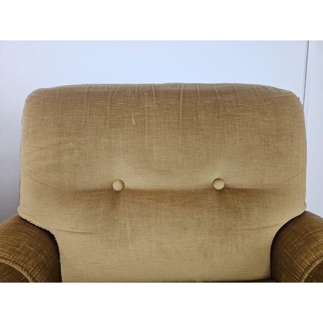 Wood Vintage Italian Fabric Armchairs, 1970, Set of 2 For Sale - Image 7 of 18
