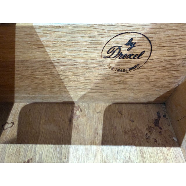 1960s Pair of Drexel Declaration Walnut 3-Drawer Dressers by Kipp Stewart | Mid-Century Modern For Sale - Image 17 of 18