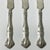 Metal 1940s Vintage Hollywood Regency English Chippendale Silverplate Butter Knives- Set of 5. For Sale - Image 7 of 11