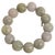 A stunning all-natural jadeite jade bracelet, featuring hefty approximately 18mm beads in a captivating mix of lavender,...