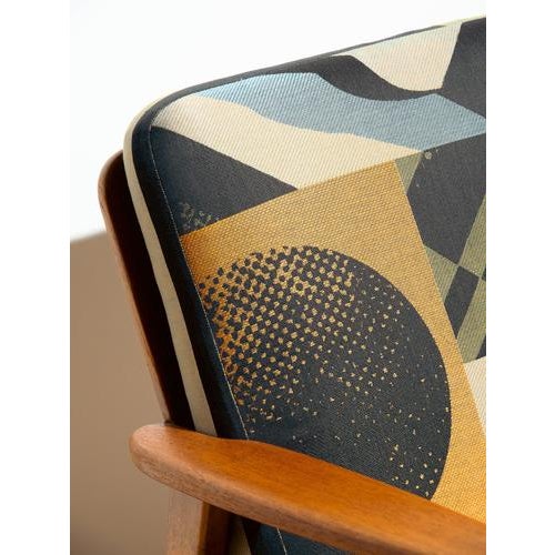 PLÅNDRUN armchair - original Danish design, redesigned by Truly Design in its textile parts.