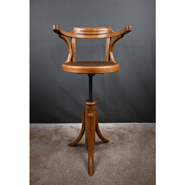Children's Swivel Chair in Stained Beechwood For Sale - Image 11 of 15