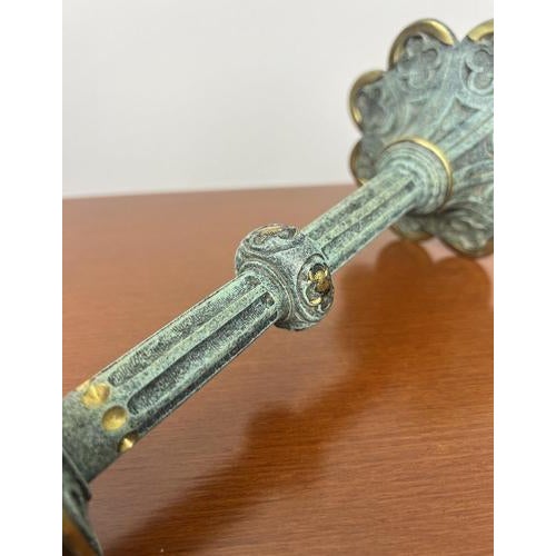 Vintage Style Ornate Religious Cross with Candleholders, Set of 3 For Sale - Image 13 of 15