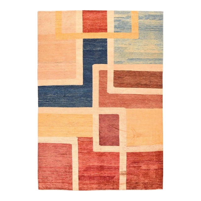 Vintage Gabbeh Rug 6'6'' x 9'3'' For Sale