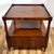 Mid 20th Century Vintage American Mahogany Double Door Two Tier Sofa End Table Cabinet For Sale - Image 5 of 14