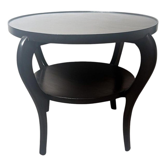 Mid 20th Century Art Deco Ebonized Walnut Coffee Table, Italy For Sale