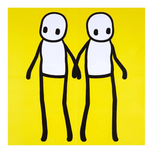 Stik, Holding Hands Signed (Yellow), 2020