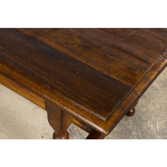 Early 19th Century French Provincial Oak Farmhouse Table For Sale - Image 16 of 18