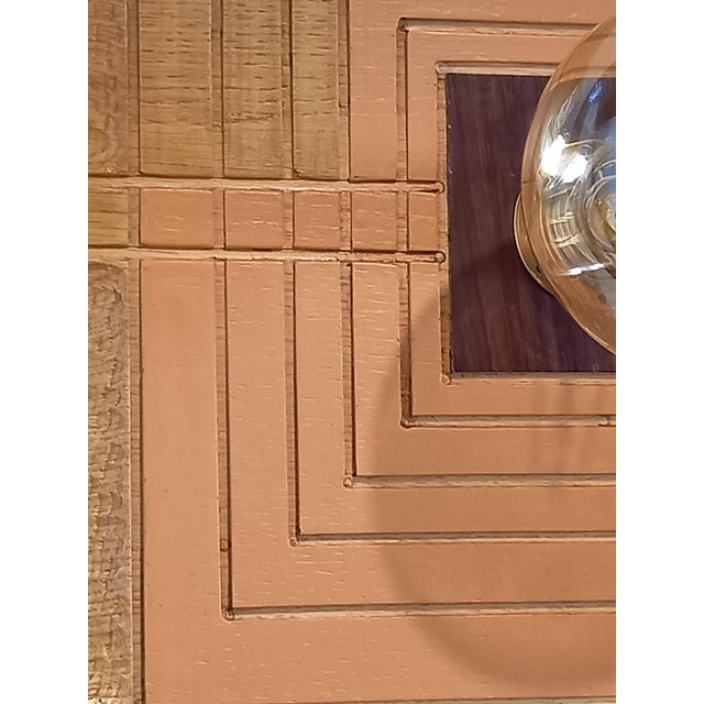 Wood Azteca Lamp by Pietro Meccani for Meccani Design For Sale - Image 7 of 9