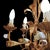 Vintage Hollywood Regency Florentine Five-Arm Metal Chandelier with Porcelain Flowers, 1970s For Sale - Image 17 of 18