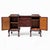 A striking antique English Georgian Revival sideboard crafted in richly toned mahogany, dating to the early 20th century....