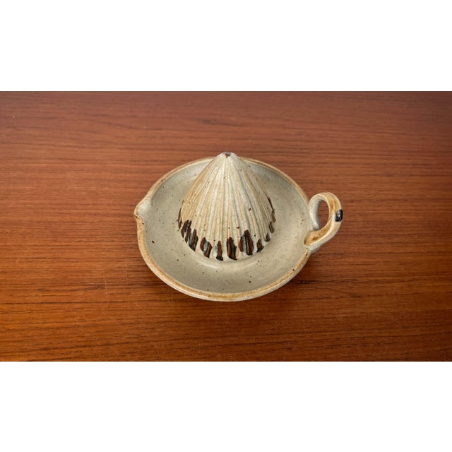 Mid-Century Modern German Studio Pottery Lemon Squeezer For Sale - Image 11 of 13