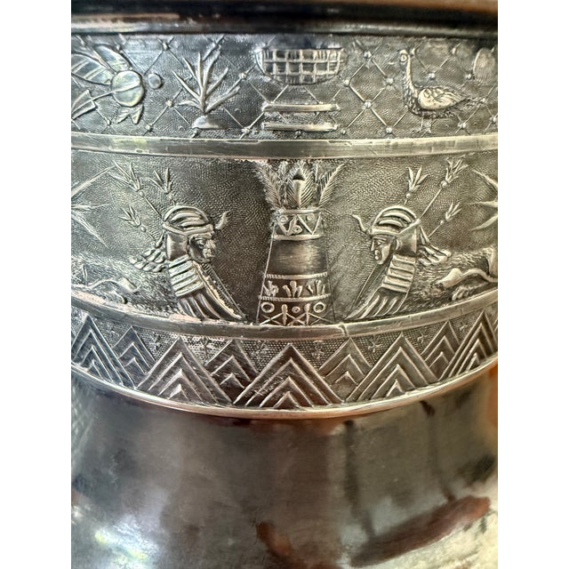 Victorian Egyptian Revival Derby Silver Co. Quadruple Plate Coffee Pot, C. 1875-1898 For Sale - Image 16 of 17