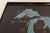 Large Mid-Century Black Resin Pigment and Brass Inlaid "Great Lakes" Tray by Couroc For Sale - Image 10 of 12