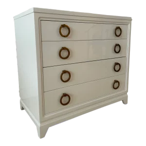 1950s White Lacquer Chest Style t.h. Robsjohn-Gibbings