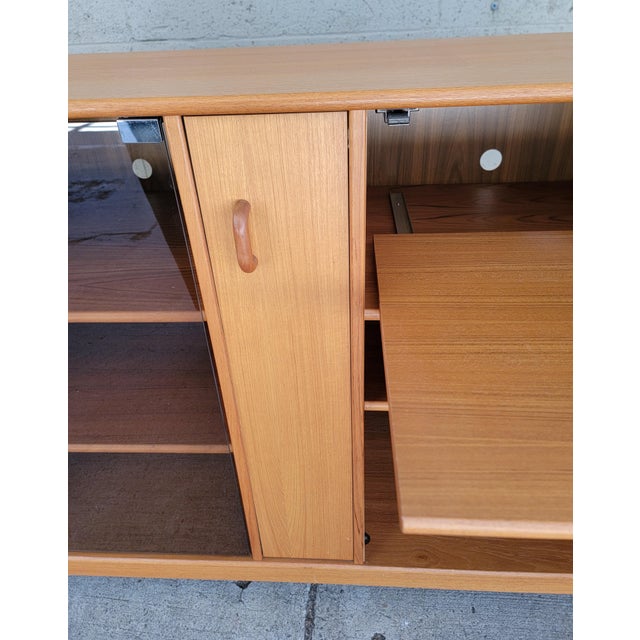 Stereo Cabinet / Credenza Teak Danish Modern For Sale In San Francisco - Image 6 of 15